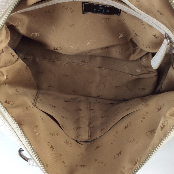 Rafe New York Pebble Leather White Satchel Handbag - Picture 11 of 16